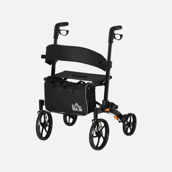 Aluminum Rollator Folding Walker 300lbs