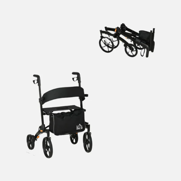 Aluminum Rollator Folding Walker 300lbs - Image 3