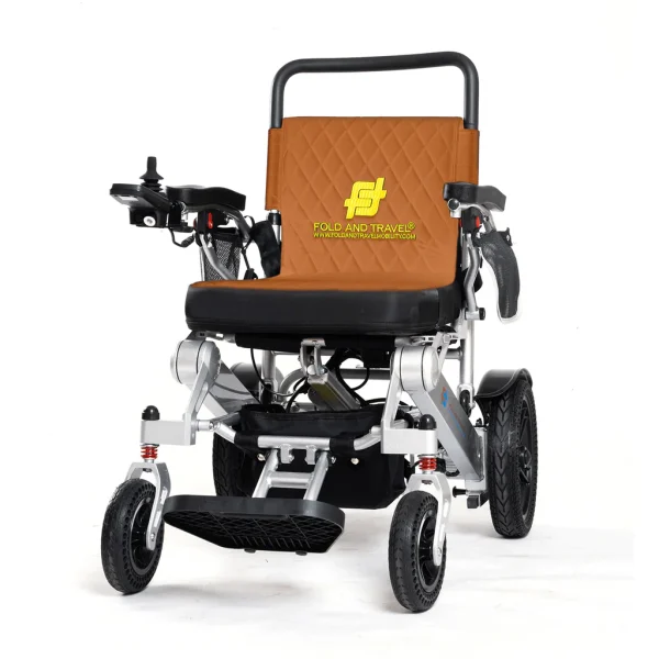 Auto Fold Remote Control Portable Silver Frame Wheelchair 5mph