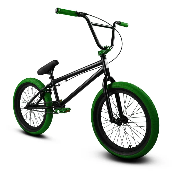 20" BMX Stealth Black Green Bicycle
